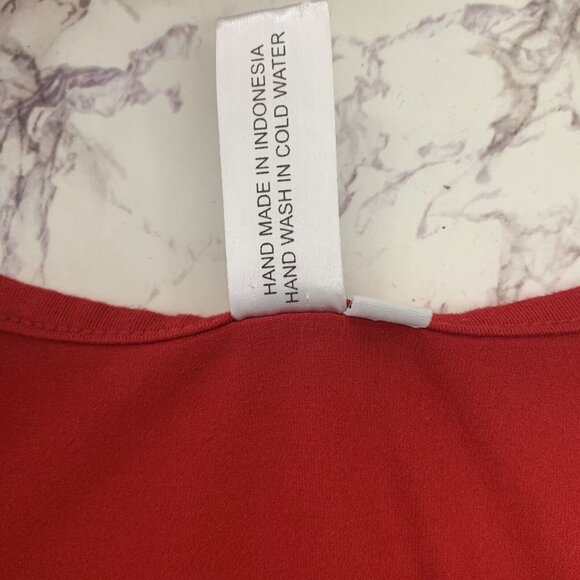 Flutter & Squeak Small Tunic Top Stripe Red Black White Button Back Front Pocket - Picture 5 of 5